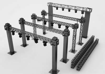 现代舞台灯3D模型下载